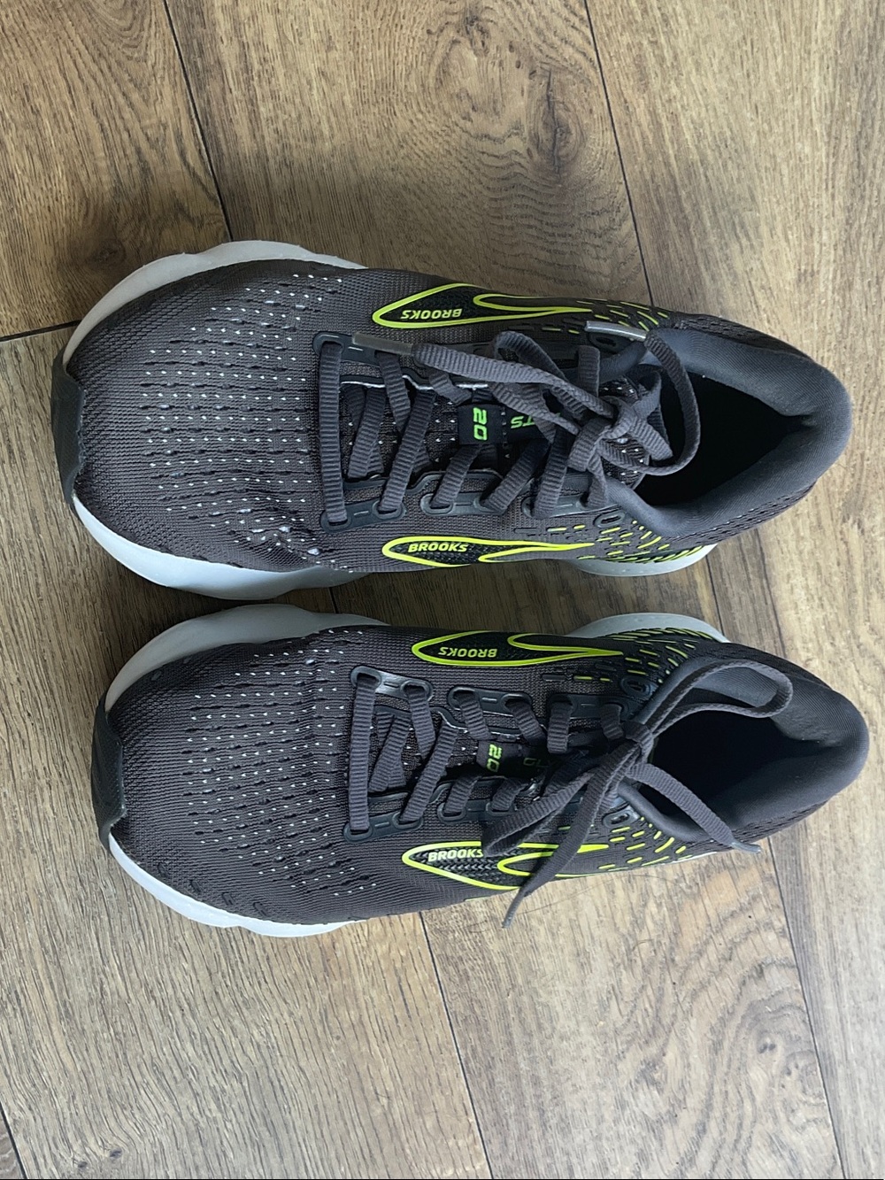 Brooks Men’s Athletic Shoes - Black with Neon Yellow Accents